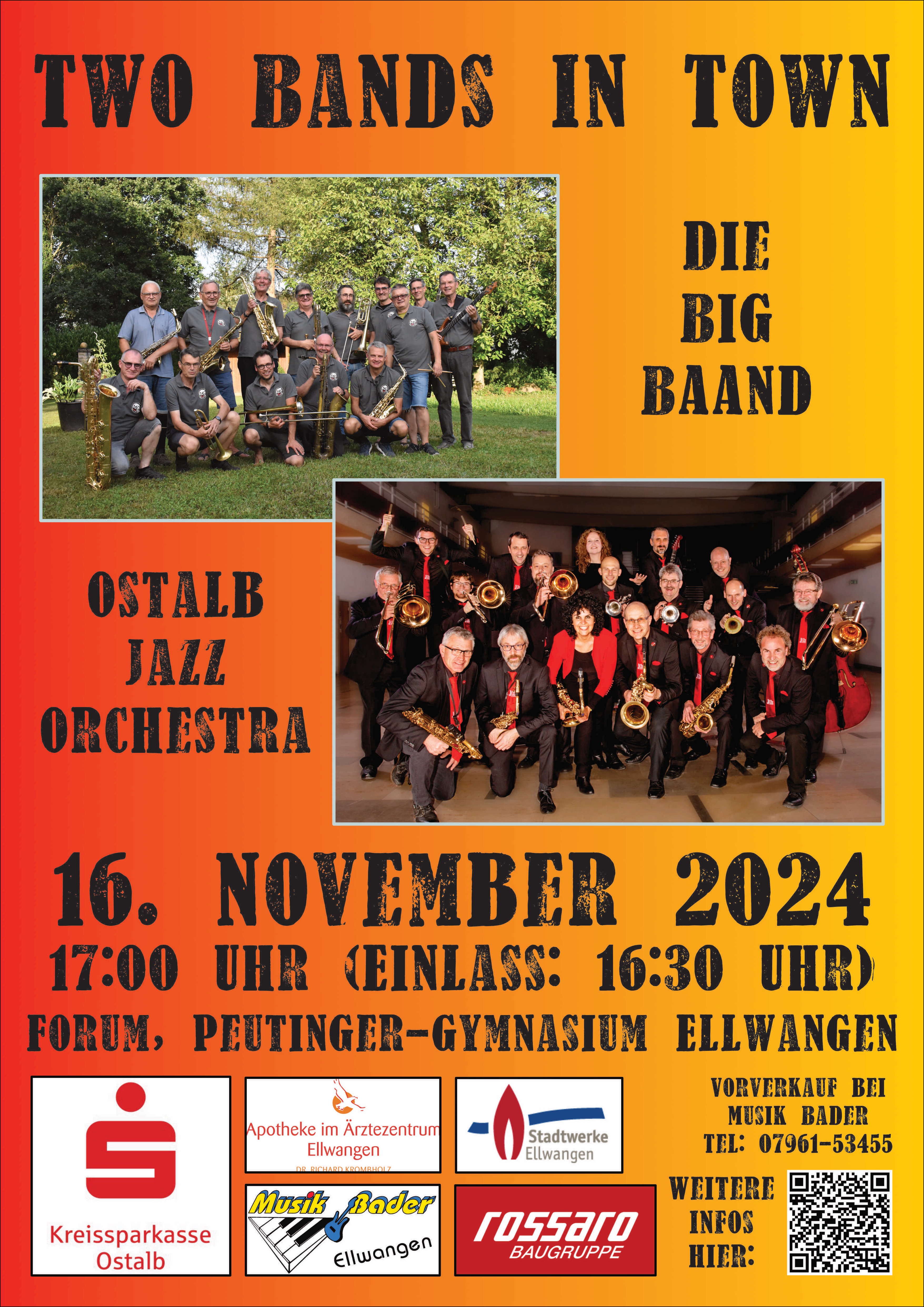 Unser Poster für das Konzert am 16. November 2024